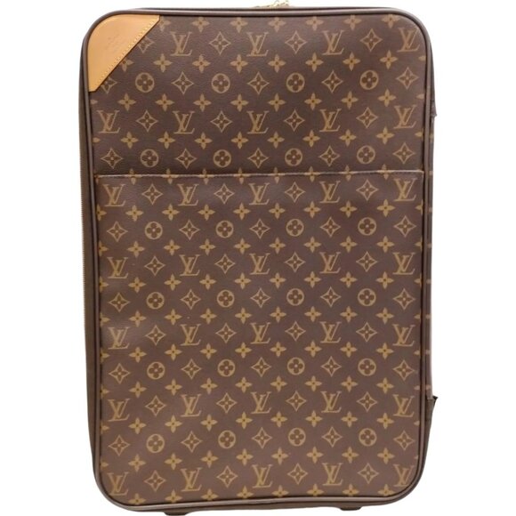819690AL (S6) Louis Vuitton Cary Case Pegas 55 Brown Monogram - Picture 1 of 9